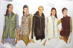 2364 EZ VOGUE LINED VEST, ZIP OR NOT, LENGTHS PATTERN 6-10